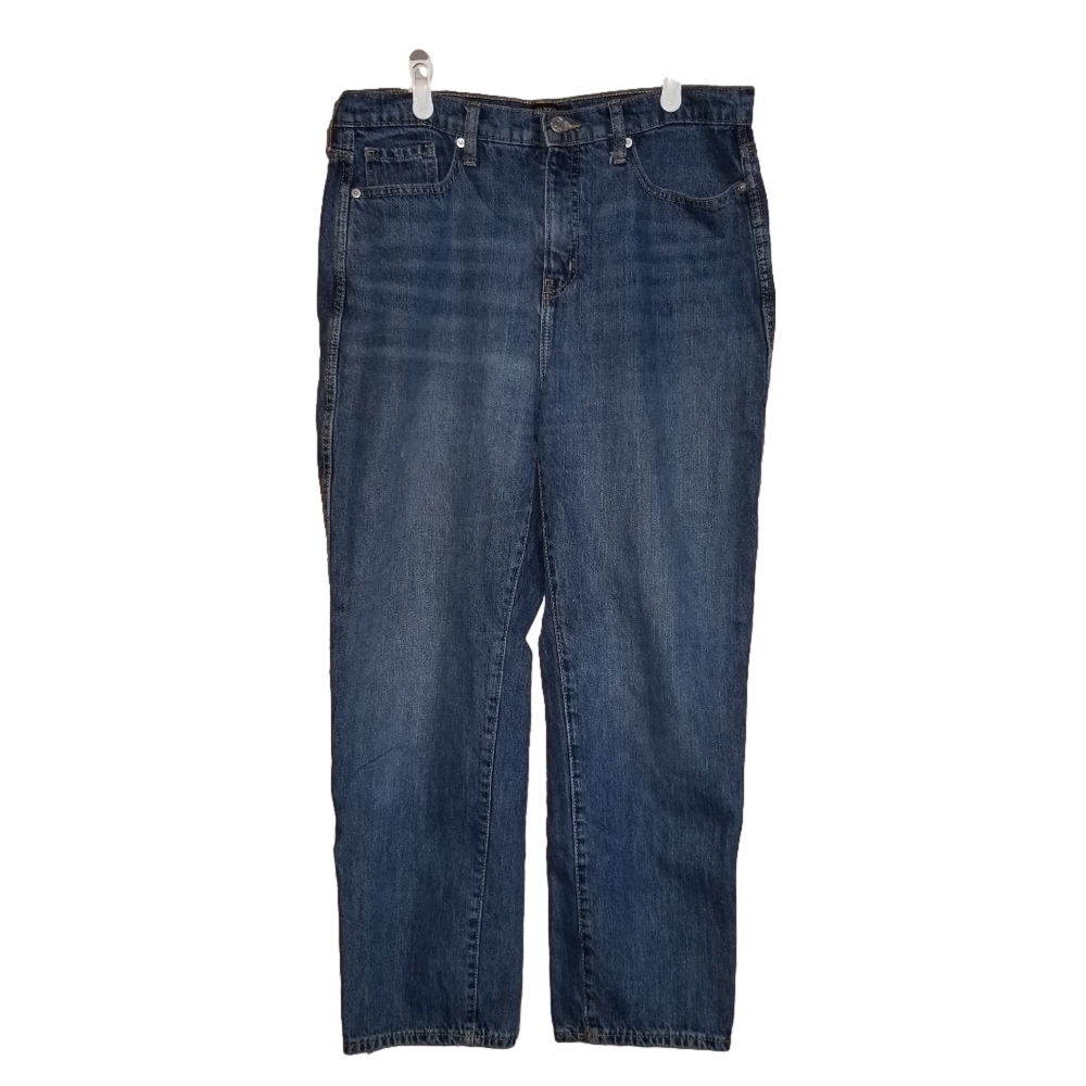 Banana Republic Rigid High Rise Medium Wash Straight Leg Blue Jeans Size 32/14
